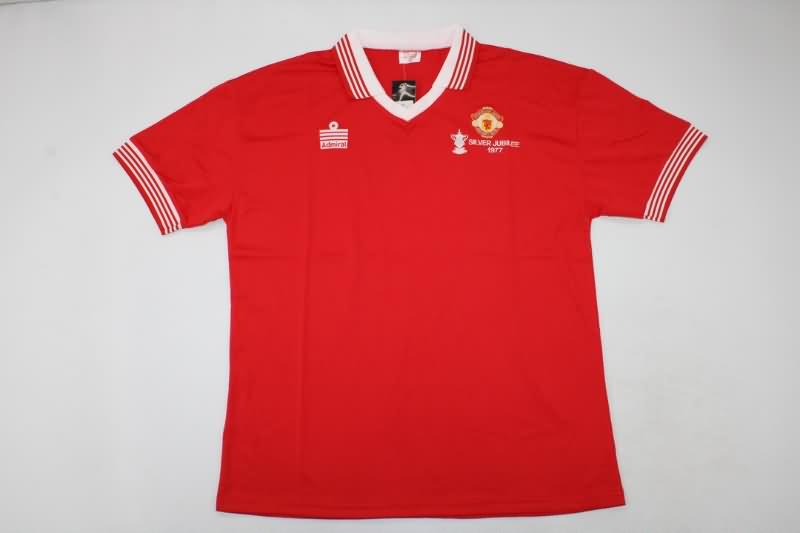 Thailand Quality(AAA) 1977 Manchester United Home Retro Soccer Jersey