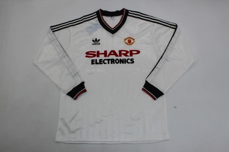 Thailand Quality(AAA) 1982/83 Manchester United Away Long Retro Soccer Jersey