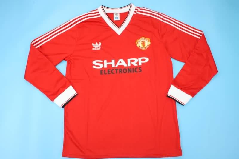 Thailand Quality(AAA) 1982/83 Manchester United Home Retro Jersey(L/S)