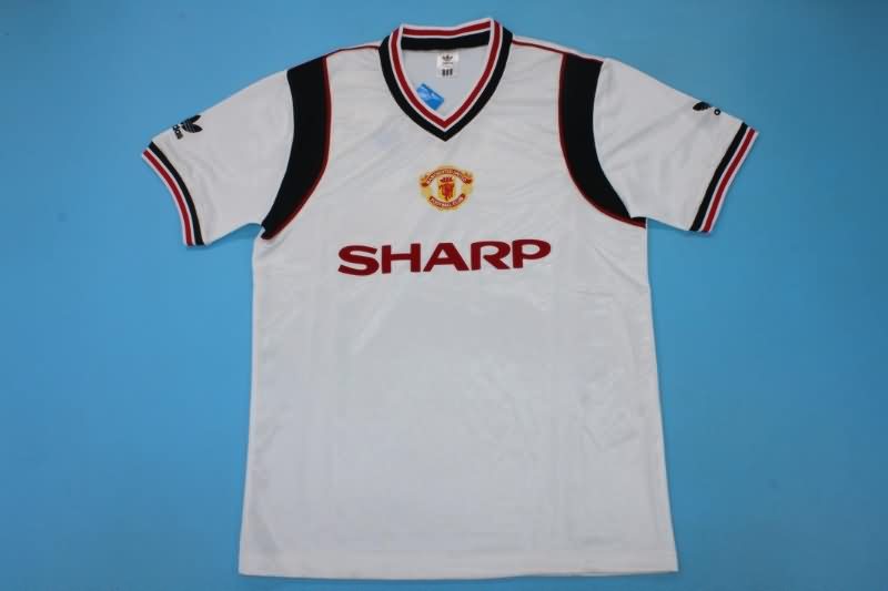 Thailand Quality(AAA) 1984/86 Manchester United Away Retro Soccer Jersey