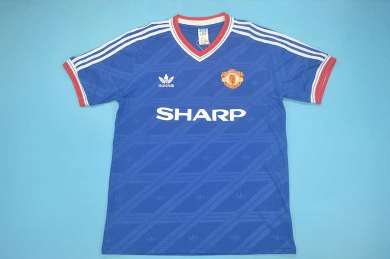 Thailand Quality(AAA) 1986/88 Manchester United Third Retro Soccer Jersey