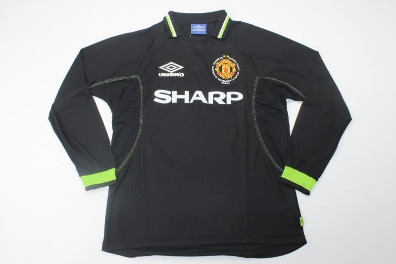 Thailand Quality(AAA) 1998/99 Manchester United Third Long Sleeve Retro Soccer Jersey