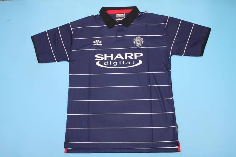 Thailand Quality(AAA) 1999/00 Manchester United Away Retro Soccer Jersey