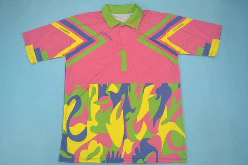 Thailand Quality(AAA) 1994 Mexico Goalkeeper Pink Retro soccer Jersey