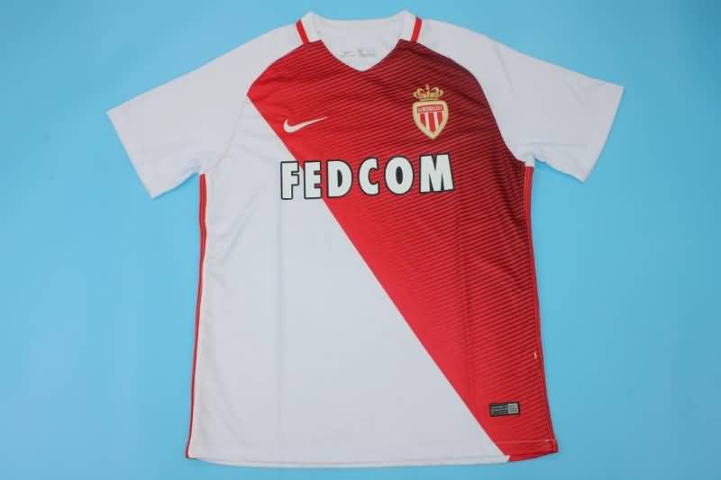 Thailand Quality(AAA) 2016/17 Monaco Home Retro Soccer Jersey