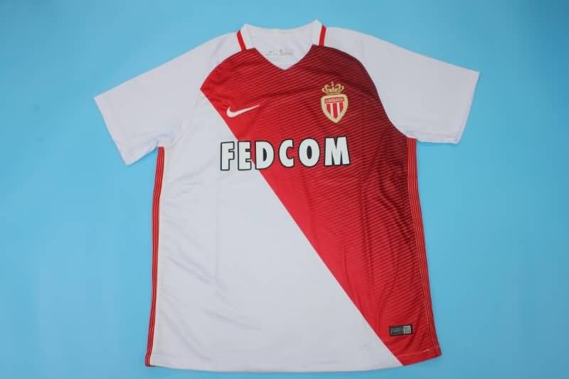 Thailand Quality(AAA) 2016/17 Monaco Home UCL Retro Soccer Jersey