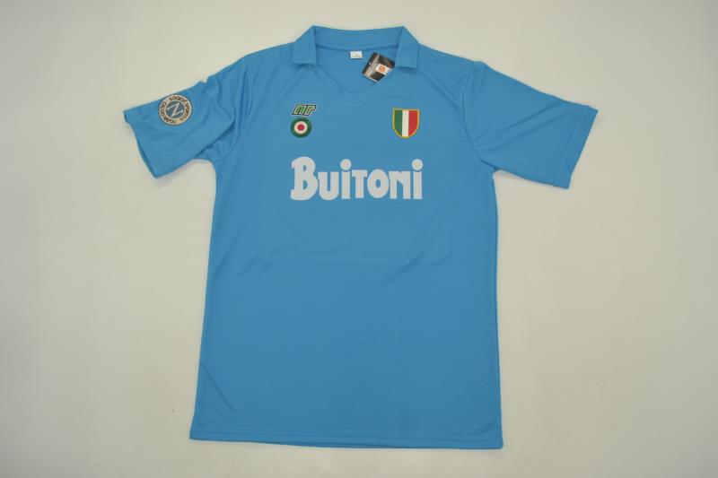 Thailand Quality(AAA) 1987/88 Napoli Home Retro Soccer Jersey