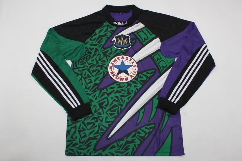 Thailand Quality(AAA) 1995/96 Newcastle United Goalkeeper Green Long Retro Soccer Jersey