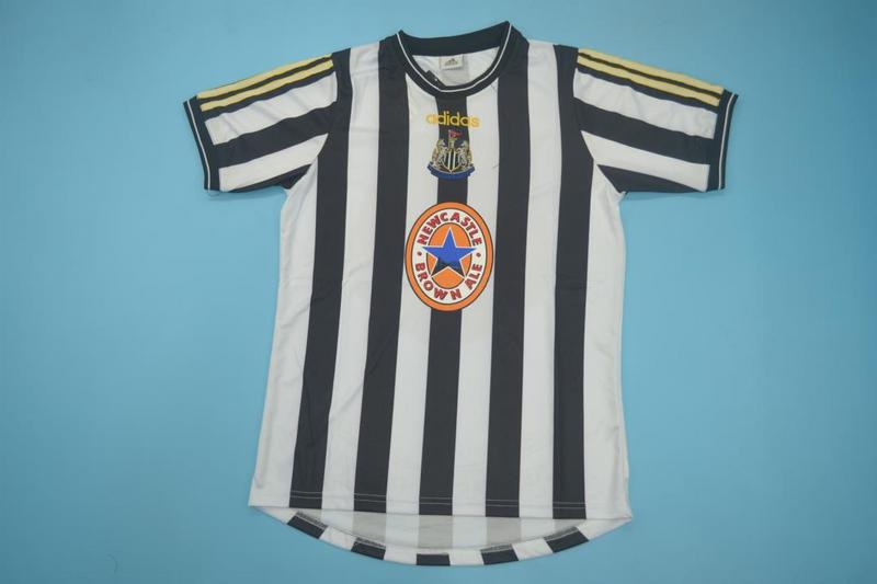 Thailand Quality(AAA) 1997/99 Newcastle United Home Retro Soccer Jersey