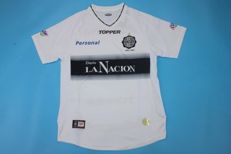 Thailand Quality(AAA) 2002 Olimpia Home Retro Soccer Jersey