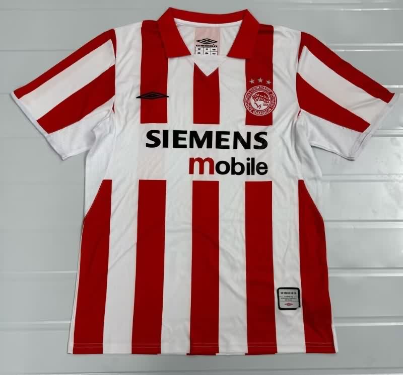 Thailand Quality(AAA) 2004/05 Olympiacos Home Retro Soccer Jersey