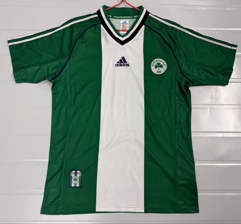 Thailand Quality(AAA) 1998/99 Panathinaikos Home Retro Soccer Jersey