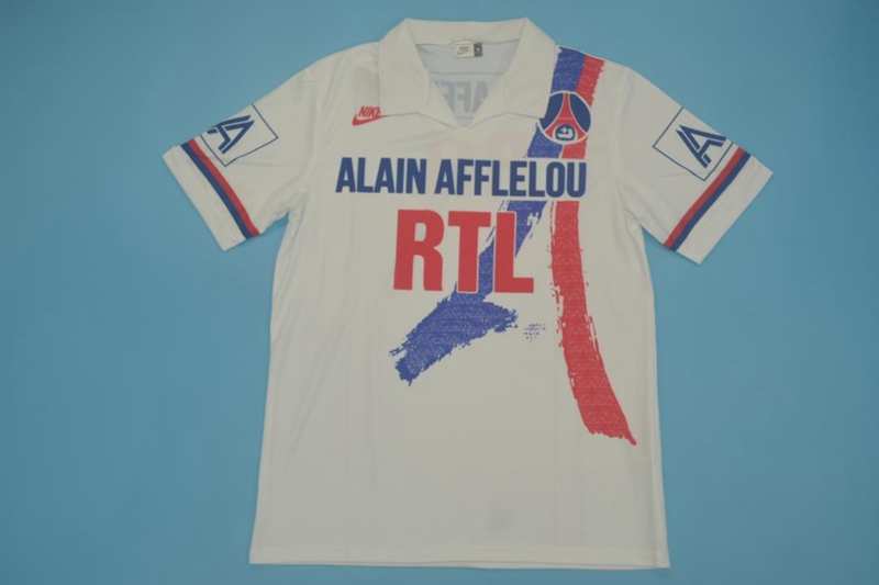 Thailand Quality(AAA) 1990/91 Paris St German Away Retro Soccer Jersey