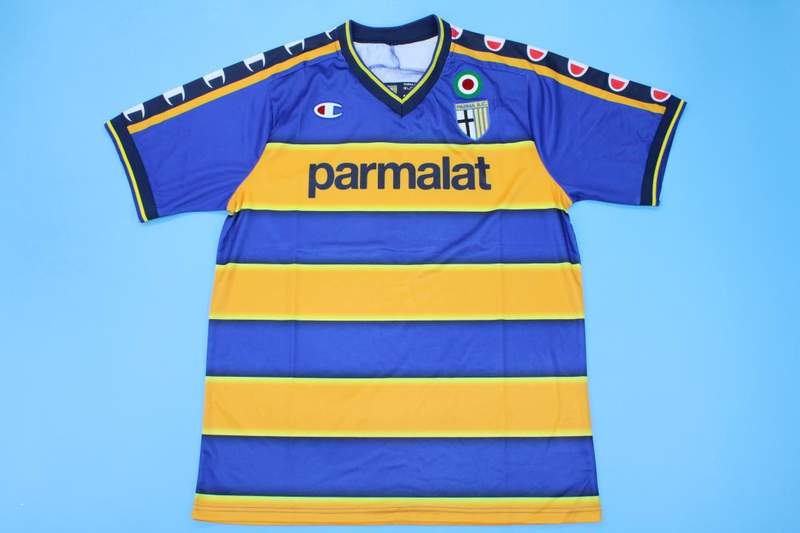 Thailand Quality(AAA) 2002/03 Parma Home Retro Soccer Jersey