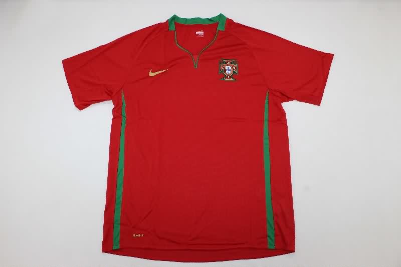 Thailand Quality(AAA) 2008 Portugal Home Retro Soccer Jersey