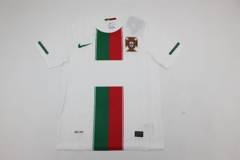 Thailand Quality(AAA) 2010 Portugal Away Retro Soccer Jersey