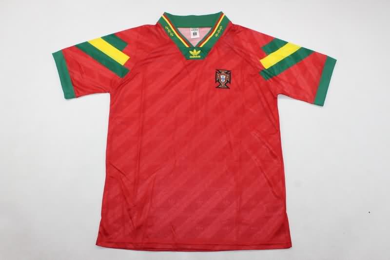 Thailand Quality(AAA) 1992/94 Portugal Home Retro Soccer Jersey