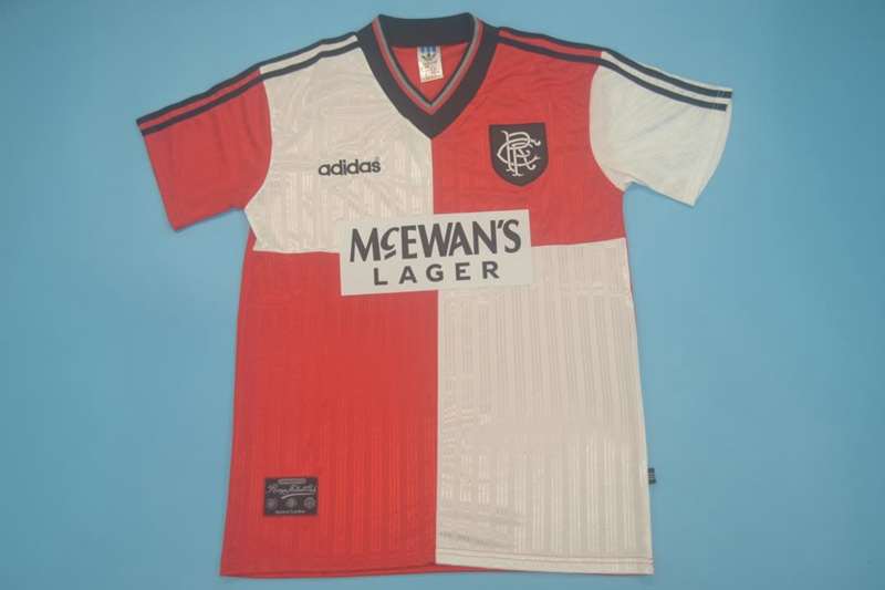 Thailand Quality(AAA) 1995/96 Rangers Away Retro Soccer Jersey