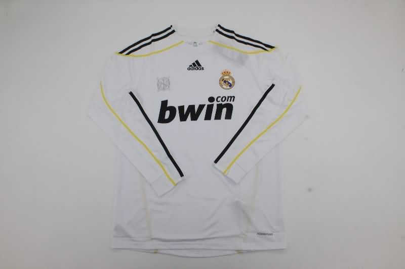 Thailand Quality(AAA) 2009/10 Real Madrid Home Long Retro Soccer Jersey (Player)
