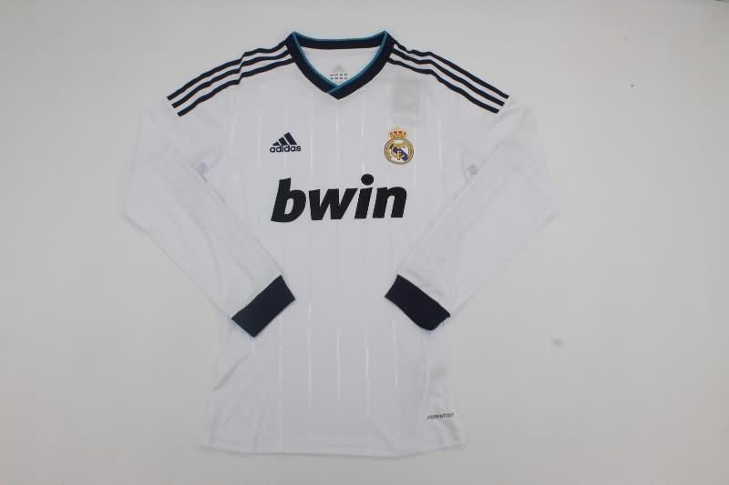 Thailand Quality(AAA) 2012/13 Real Madrid Home LS Retro Soccer Jersey (Player)