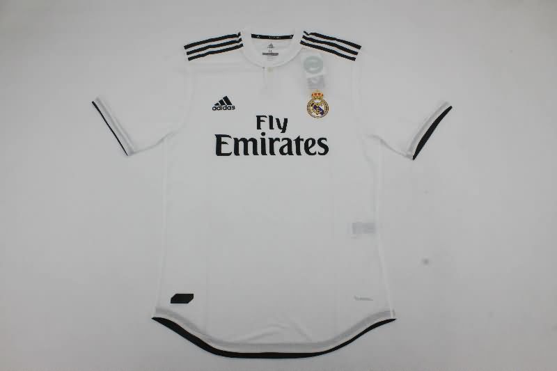Thailand Quality(AAA) 2018/19 Real Madrid Home Retro Soccer Jersey (Player)
