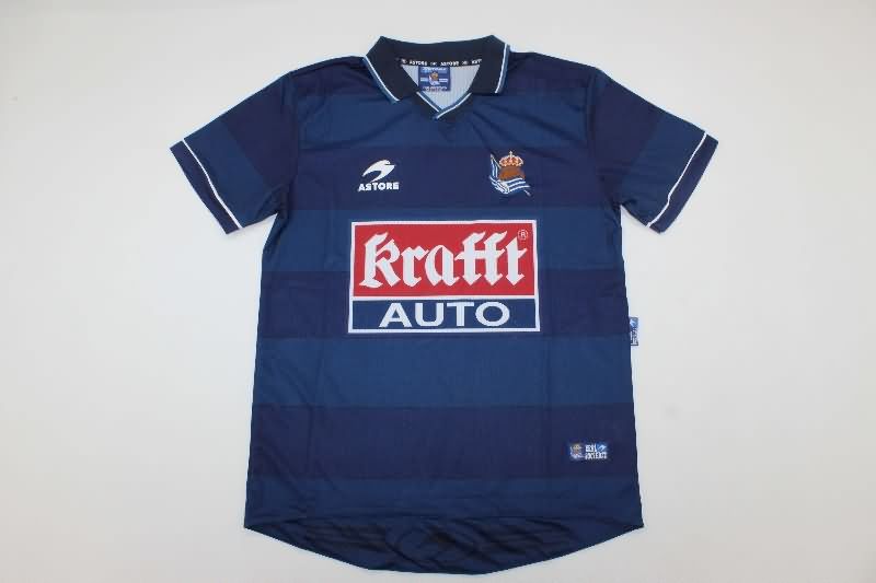 Thailand Quality(AAA) 1998/00 Real Sociedad Away Retro Soccer Jersey