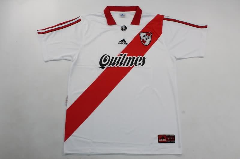 Thailand Quality(AAA) 1998/99 River Plate Home Retro Soccer Jersey