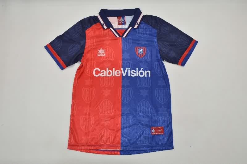 Thailand Quality(AAA) 1999/00 San Lorenzo Home Retro Soccer Jersey