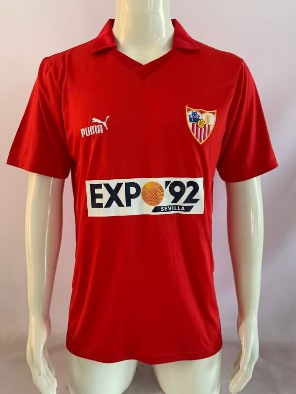 Thailand Quality(AAA) 1987/90 Sevilla Away Retro Soccer Jersey