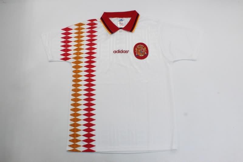 Thailand Quality(AAA) 1994 Spain Away Retro Soccer Jersey