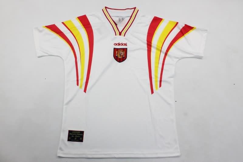 Thailand Quality(AAA) 1996 Spain Away Retro Soccer Jersey