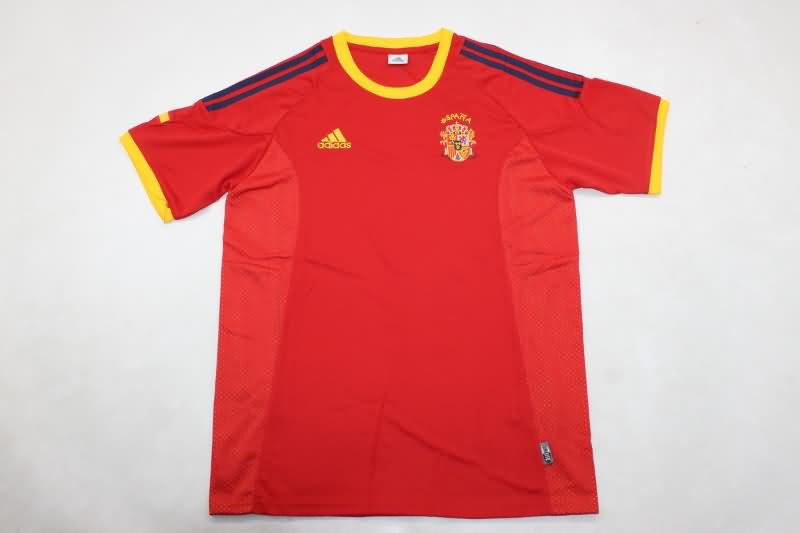 Thailand Quality(AAA) 2002 Spain Home Retro Soccer Jersey