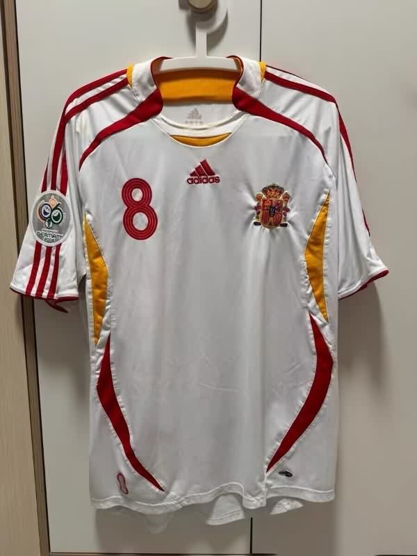 Thailand Quality(AAA) 2006 Spain Away Retro Soccer Jersey