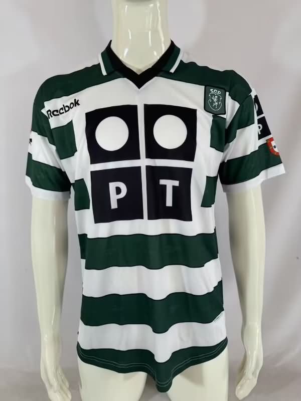 Thailand Quality(AAA) 2000/01 Sporting Lisbon Home Retro Soccer Jersey