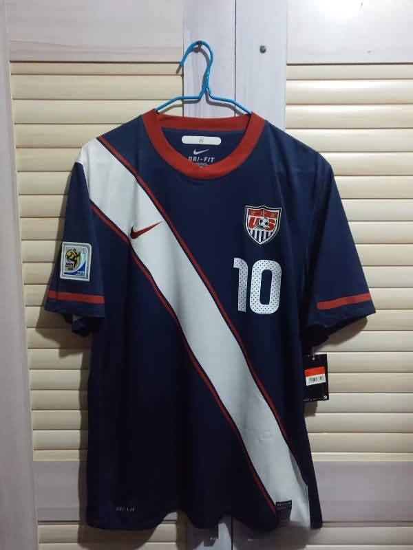 Thailand Quality(AAA) 2010 USA Away Retro Soccer Jersey