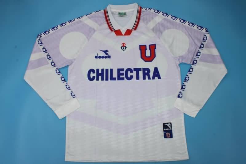 Thailand Quality(AAA) 1996 Universidad Chile Away Long Sleeve Retro Soccer Jersey