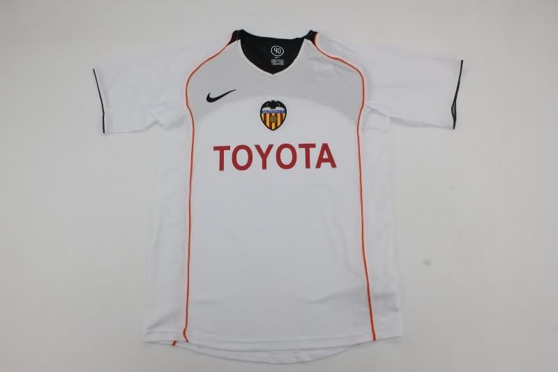 Thailand Quality(AAA) 2004/05 Valencia Home Retro Soccer Jersey