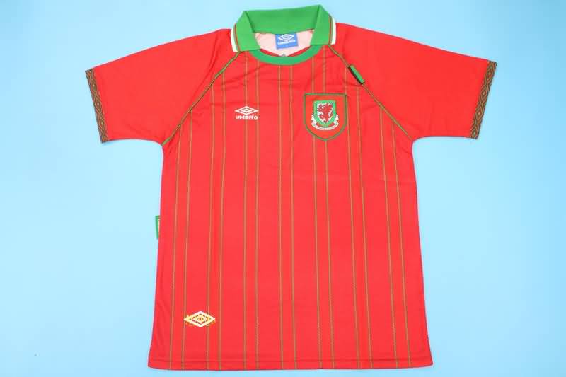 Thailand Quality(AAA) 1994/96 Wales Home Retro Soccer Jersey