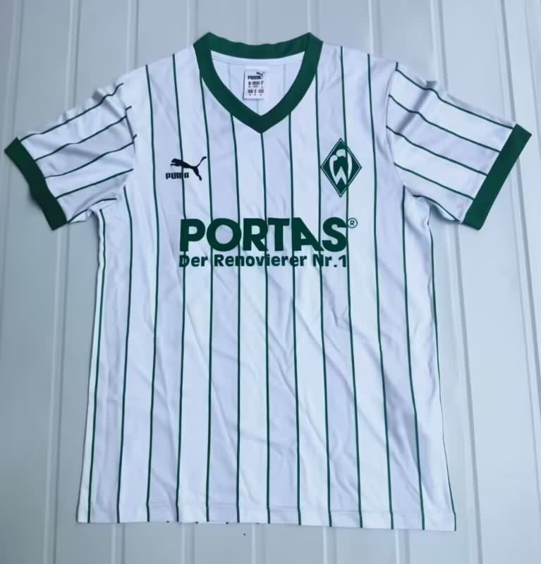 Thailand Quality(AAA) 1987/88 Werder Bremen Home Retro Soccer Jersey