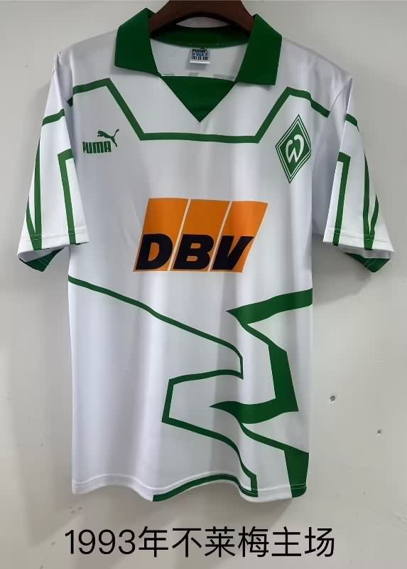 Thailand Quality(AAA) 1993/94 Werder Bremen Home Retro Soccer Jersey