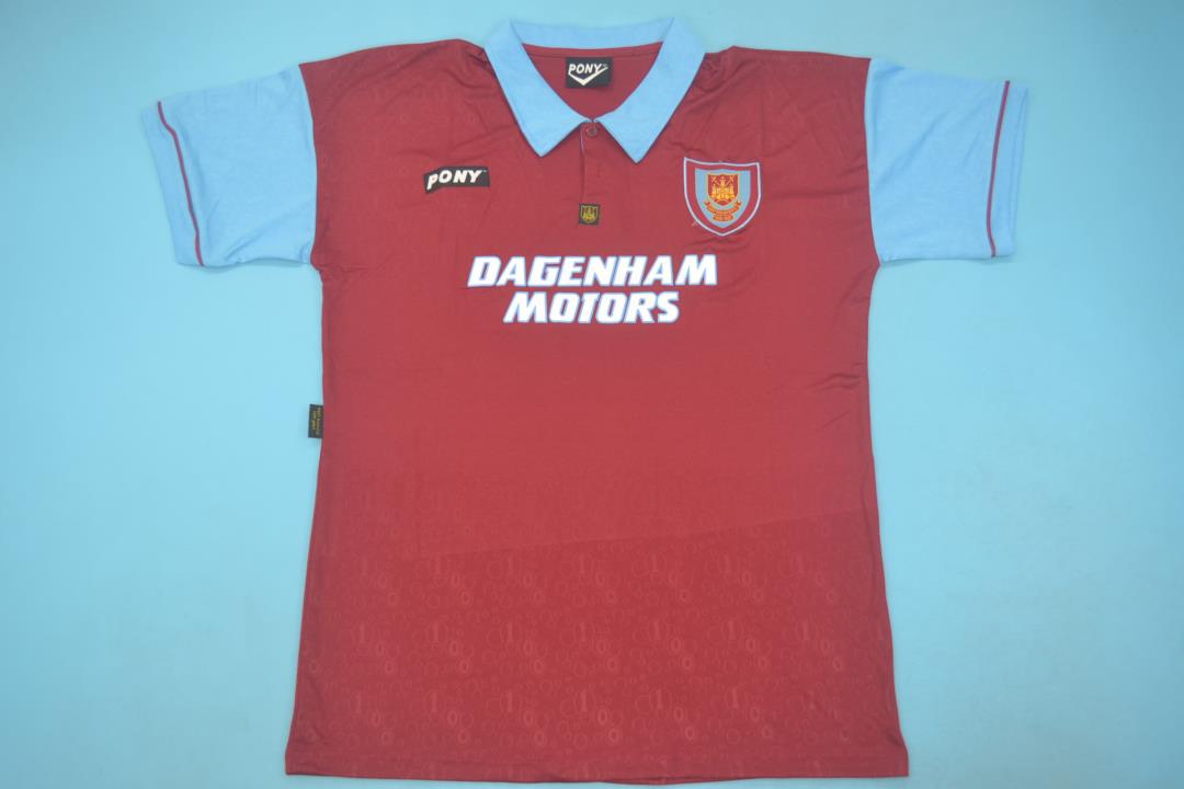 Thailand Quality(AAA) 1995/97 West Ham Home Retro Soccer Jersey