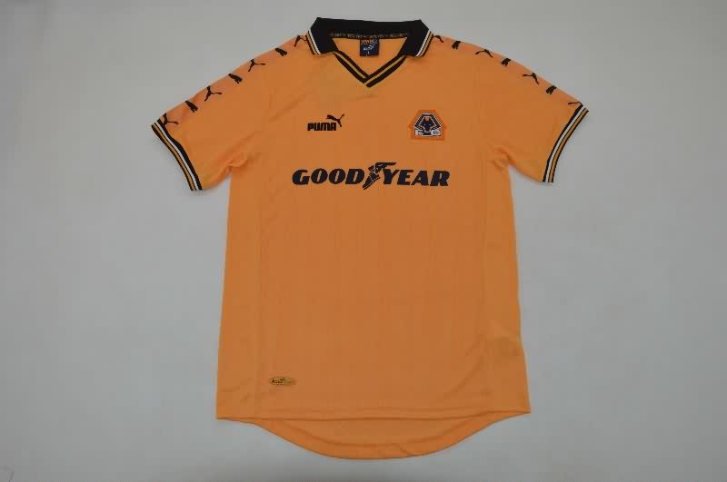 Thailand Quality(AAA) 1998/99 Wolves Home Retro Soccer Jersey