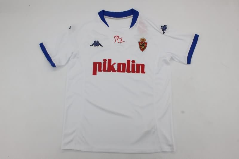 Thailand Quality(AAA) 2001/02 Zaragoza Home Retro Soccer Jersey