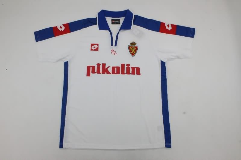 Thailand Quality(AAA) 2003/05 Zaragoza Home Retro Soccer Jersey