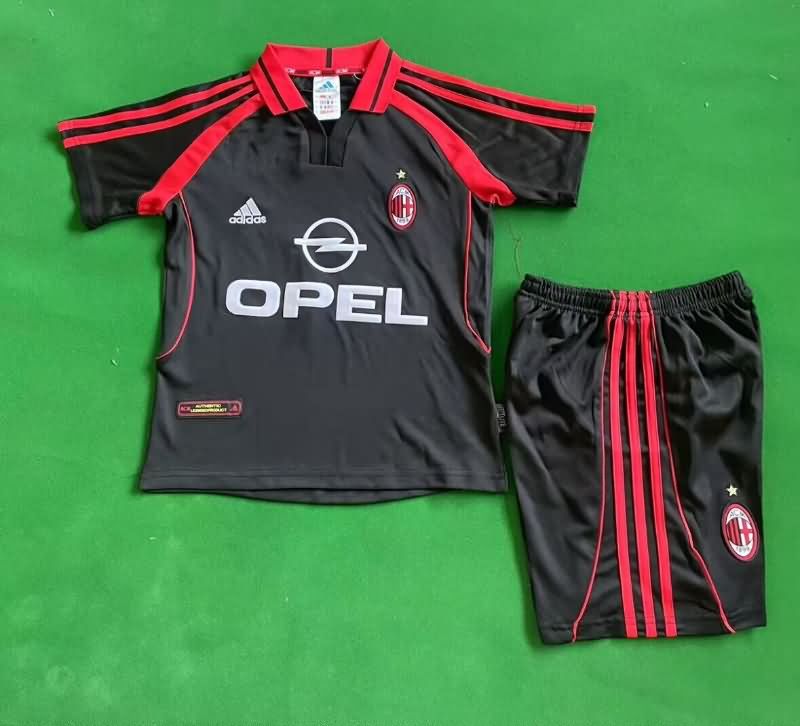 2000/01 AC Milan Third Kids Soccer Jersey And Shorts