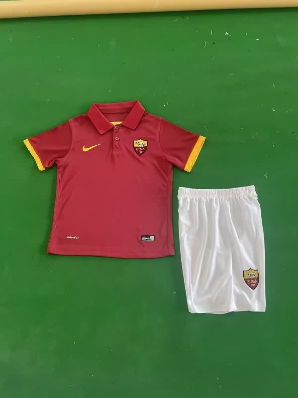2014/15 AS Roma Home Kids Soccer Jersey And Shorts