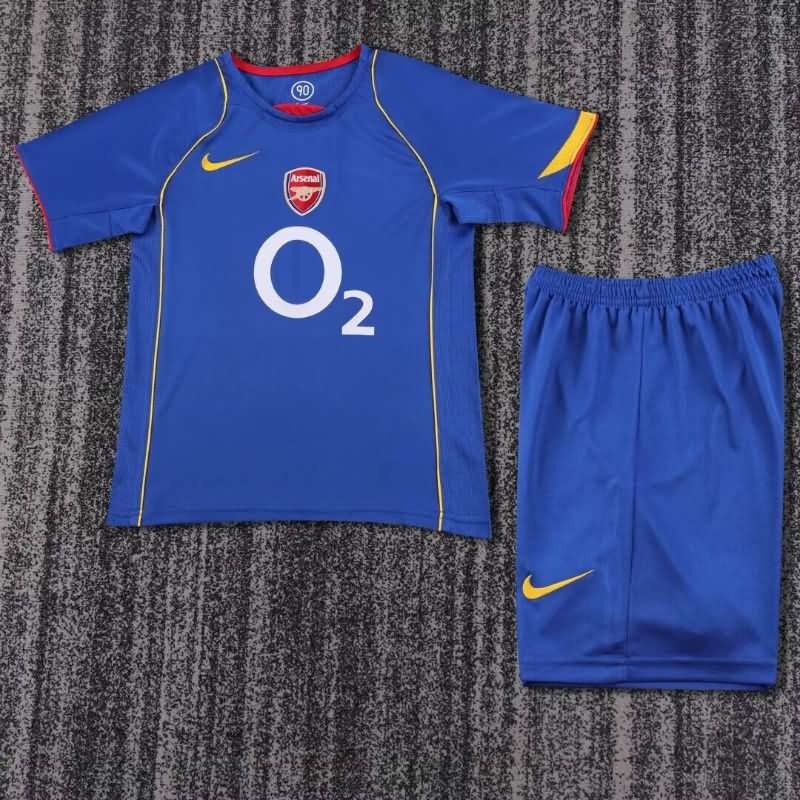 2004/05 Arsenal Away Kids Soccer Jersey And Shorts