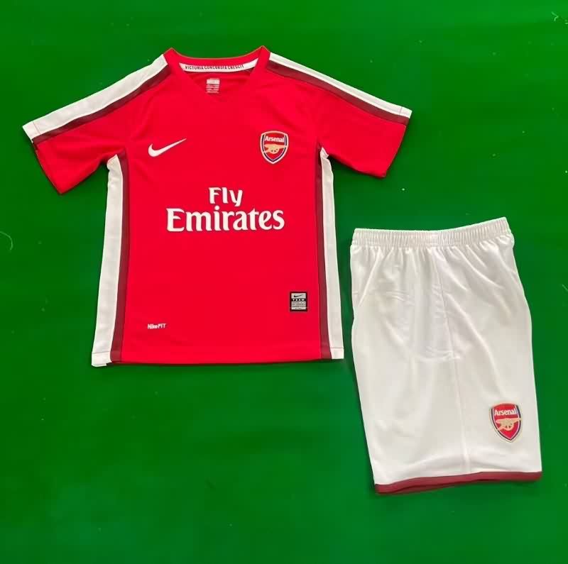 2008/10 Arsenal Home Kids Soccer Jersey And Shorts