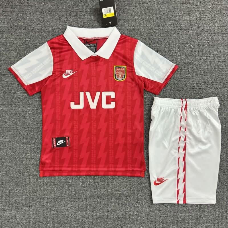 1994/96 Arsenal Home Kids Soccer Jersey And Shorts
