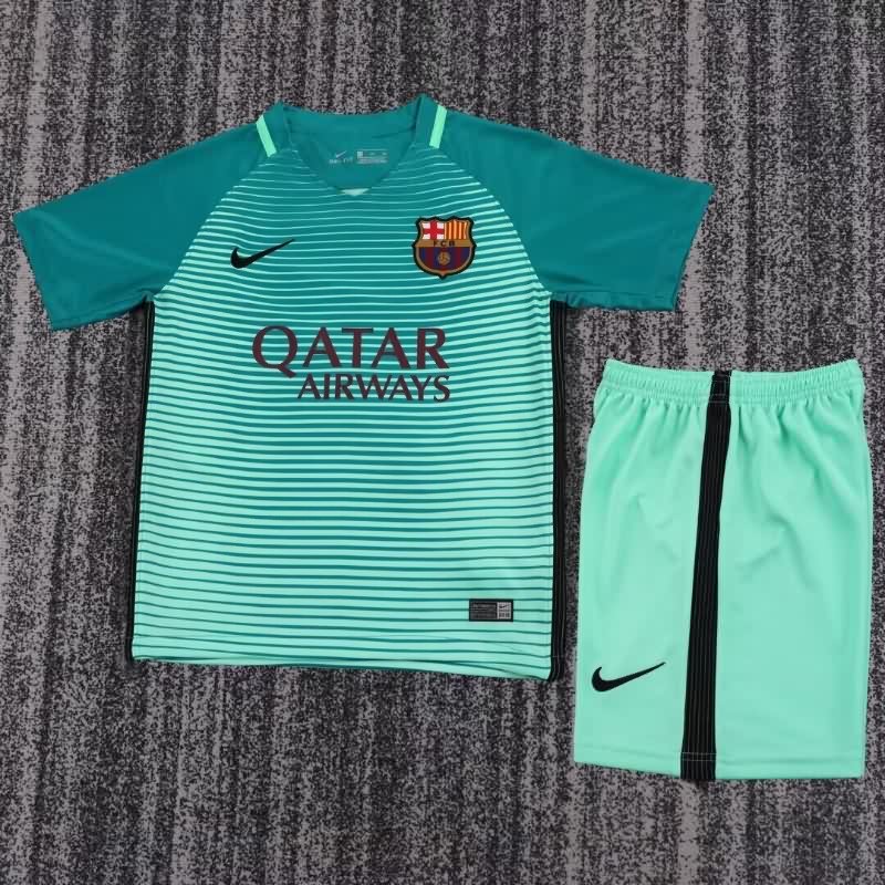 2016/17 Barcelona Third Kids Soccer Jersey And Shorts